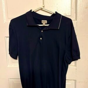 Men J.Crew large navy polo